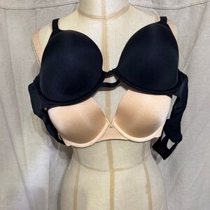 Savage X Fenty Black and Tan Bra (set of 2) READ DESCRIPTION